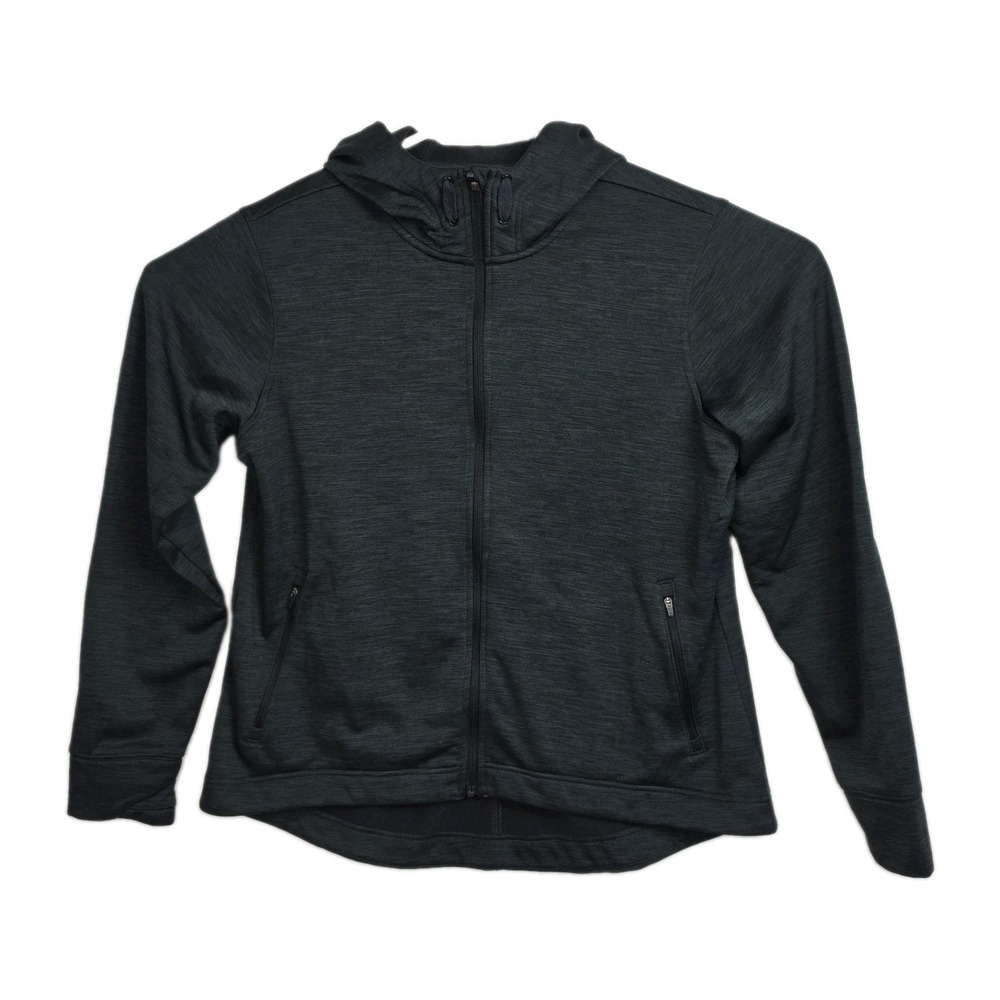 Duluth Trading Co. Full-zip Hoodie Sweatshirt Women's XL Dark Gray Zip Pockets